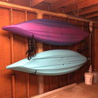 Heavy Duty Garage Indoor Kayak Storage Hooks Hanger, Wall Mounted Utility Hanging Cradle Rack For Canoe Paddle Board, Ladder, Fo