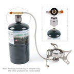 Propane To Butane Adapter Camping Stove Adapter Fuel Canister Gas Adapter 1Lb/16Oz Propane Small Tank Input En417 Lindal Valve O