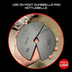 Micro Gainz Dumbbell Fractional 2.5 Lb Weight Plate, Ideal For Micro Loading, Choose 2 Or 4 Piece Fractional Weight Plates, Desi