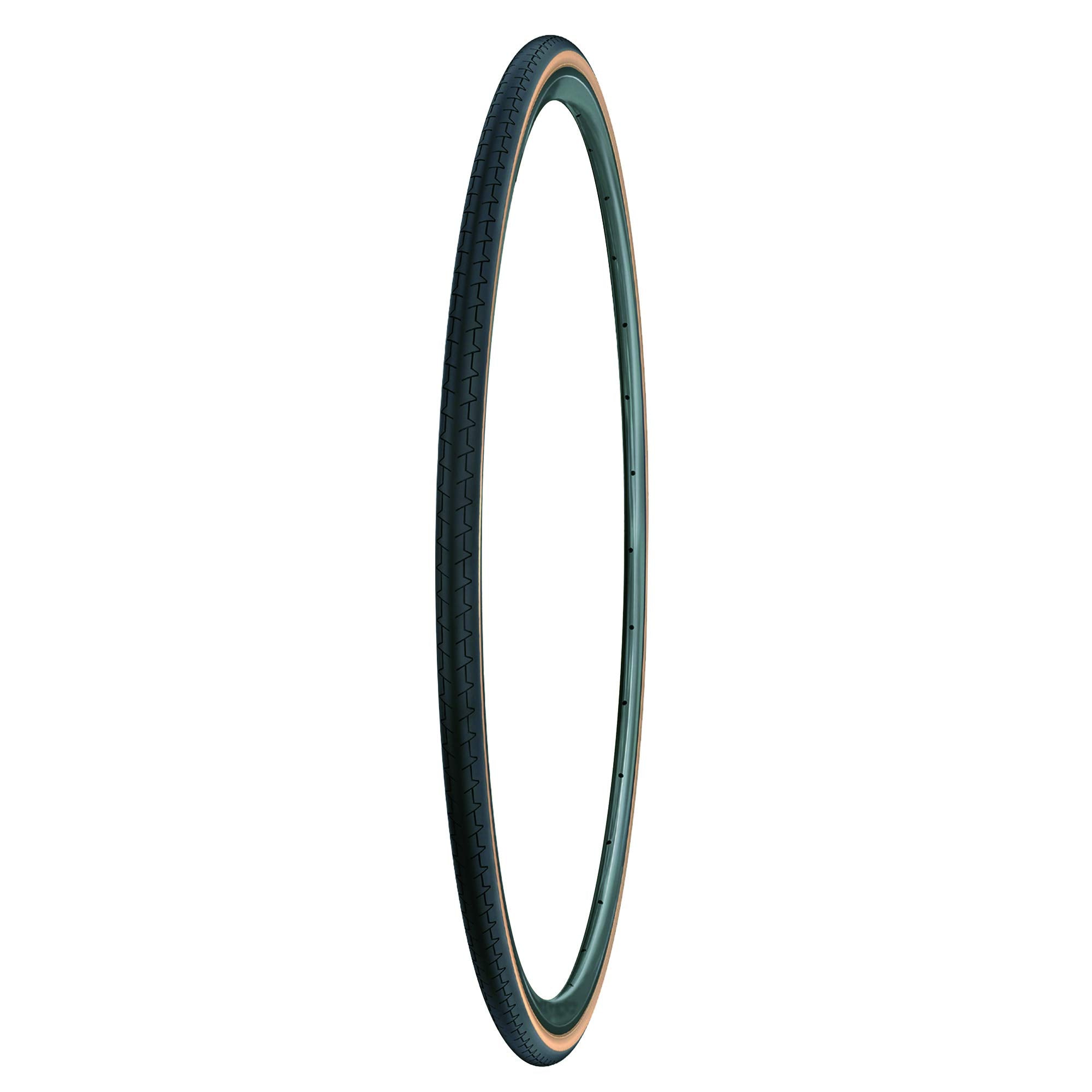 Michelin Dynamic Classic Front or Rear Road Bike Tire for Asphalt, Tube Type Sealing, Translucent Sidewall, 700 x 25C
