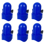 Mssviging Large Trampoline Enclosure Pole Caps With Screw-In Bolts, Only Fit For Pole 1.5 Inch Diameter, 6 Piece, Blue
