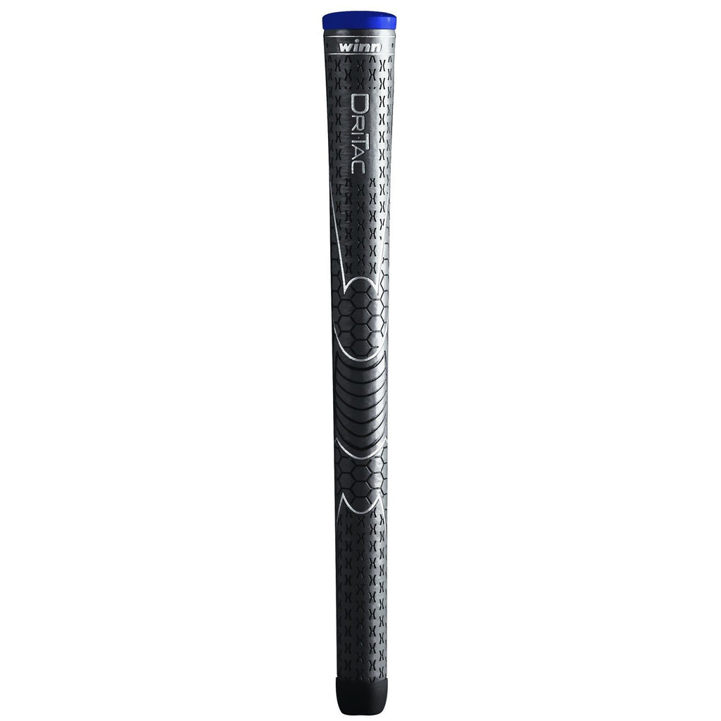 Winn Dri-Tac Midsize (+1/16'') Dark Gray - 9 Piece Golf Grip Bundle