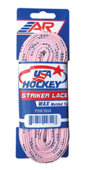 A&R Sports Usa Waxed Hockey Laces, 108-Inch, Pink