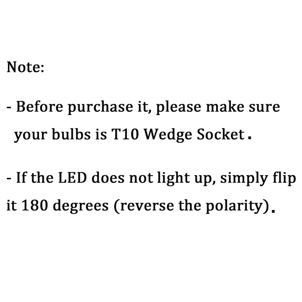 Shangyaun 906 Led Bulbs T10 Wedge Base Marine Boat Light Bulb Fit Stern Light Anchor Light Navigation Lights All-Round Light Mas