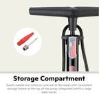 Schwinn Air Center Floor Bike Pump - 120 PSI Max, Dual Head for Schrader & Presta Valves