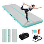 Ibatms Air Tumbling Mat Tumble Track, 4/8Inches Inflatable Gymnastics Air Mat For Home Use/Training/Cheerleading/Yoga/Water With