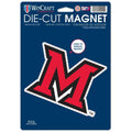 Wincraft Ncaa University Of Miami-Ohio Die Cut Logo Magnet, 6.25'' X 9''