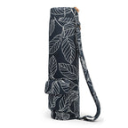 Elenture Full-Zip Exercise Yoga Mat Carry Bag With Multi-Functional Storage Pockets, Black Leaf