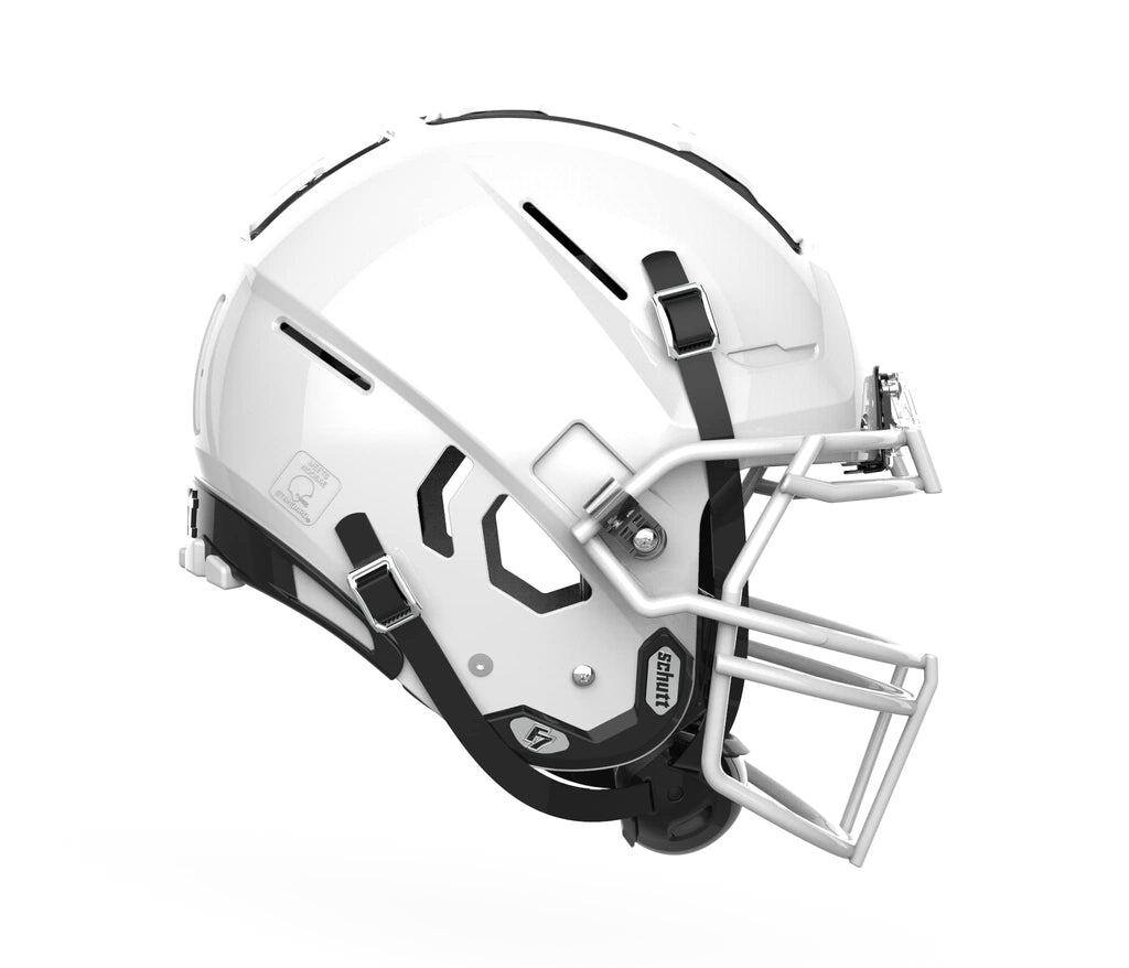 Schutt F7 VTD Collegiate Football Helmet, ROPO NB VC Facemask Attached, Medium, White