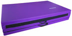 Signature Fitness All Purpose 4X8X2'' Extra Thick High Density Anti Tear Gymnastics Gym Folding Exercise Aerobics Mats, Purple