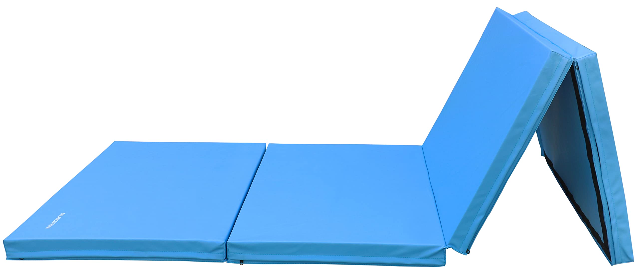Signature Fitness All Purpose 4X10X3'' Extra Thick High Density Anti Tear Gymnastics Gym Folding Exercise Aerobics Mats, 3-Inche