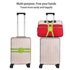Guanjunx Luggage Straps Bag Bungees For Add A Bag Easy To Travel Suitcase Elastic Strap Belt Long Green (Gb-002)