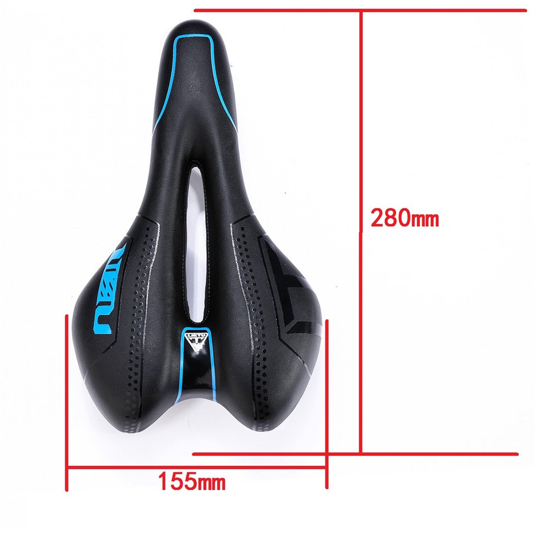 Zhiqiu Comfortable Bike Saddle Mountain Bicycle Seat Profession Road Mtb Bike Seat Outdoor Or Indoor Cycling Cushion Pad (Black/