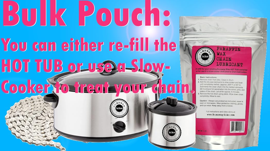 Runaway Bike Hot Tub Paraffin Wax Chain Lubricant