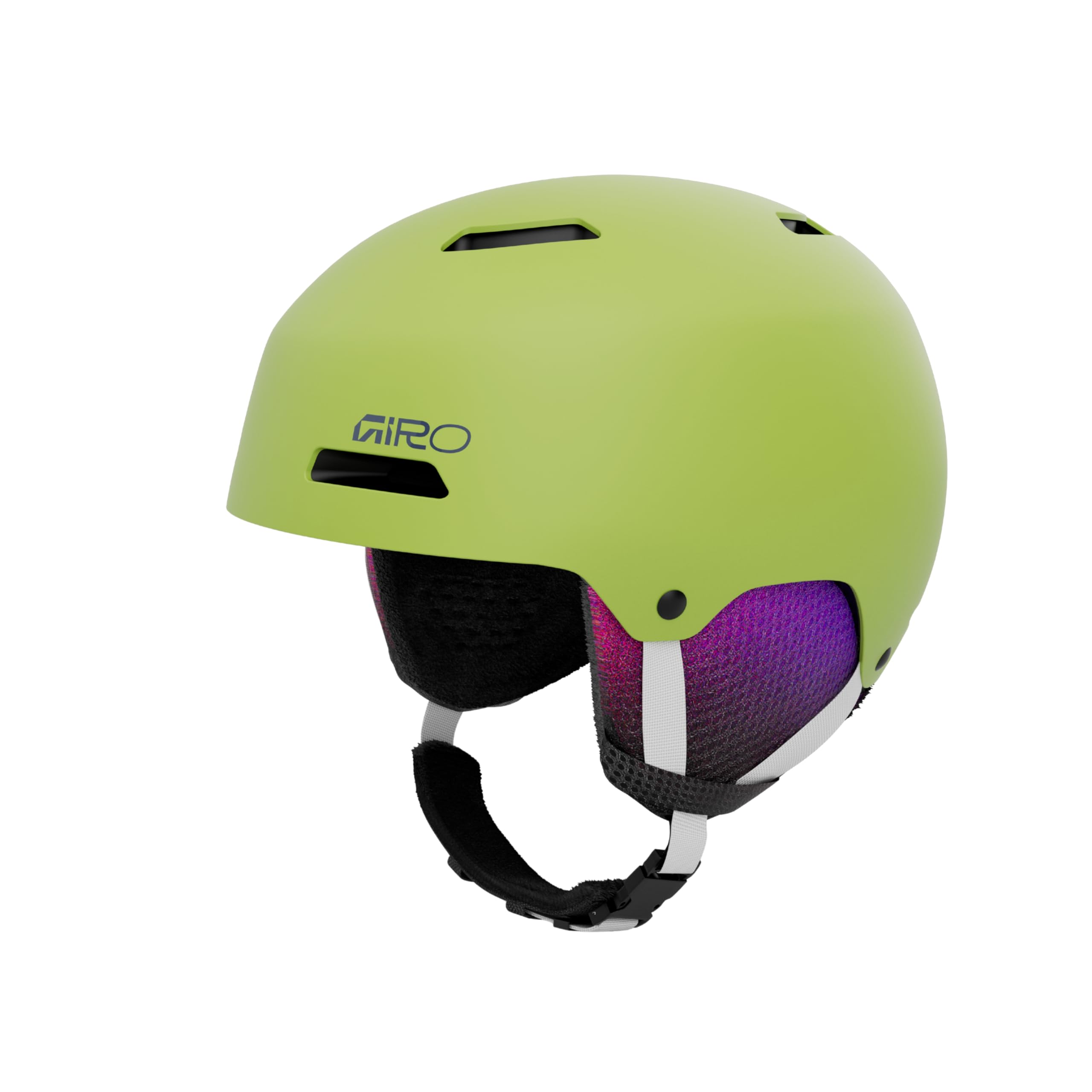 Giro Crue Ski Helmet - Snowboard Helmet for Kids, Youth, Boys, and Girls Matte Flo Green Medium (55.5-59cm)
