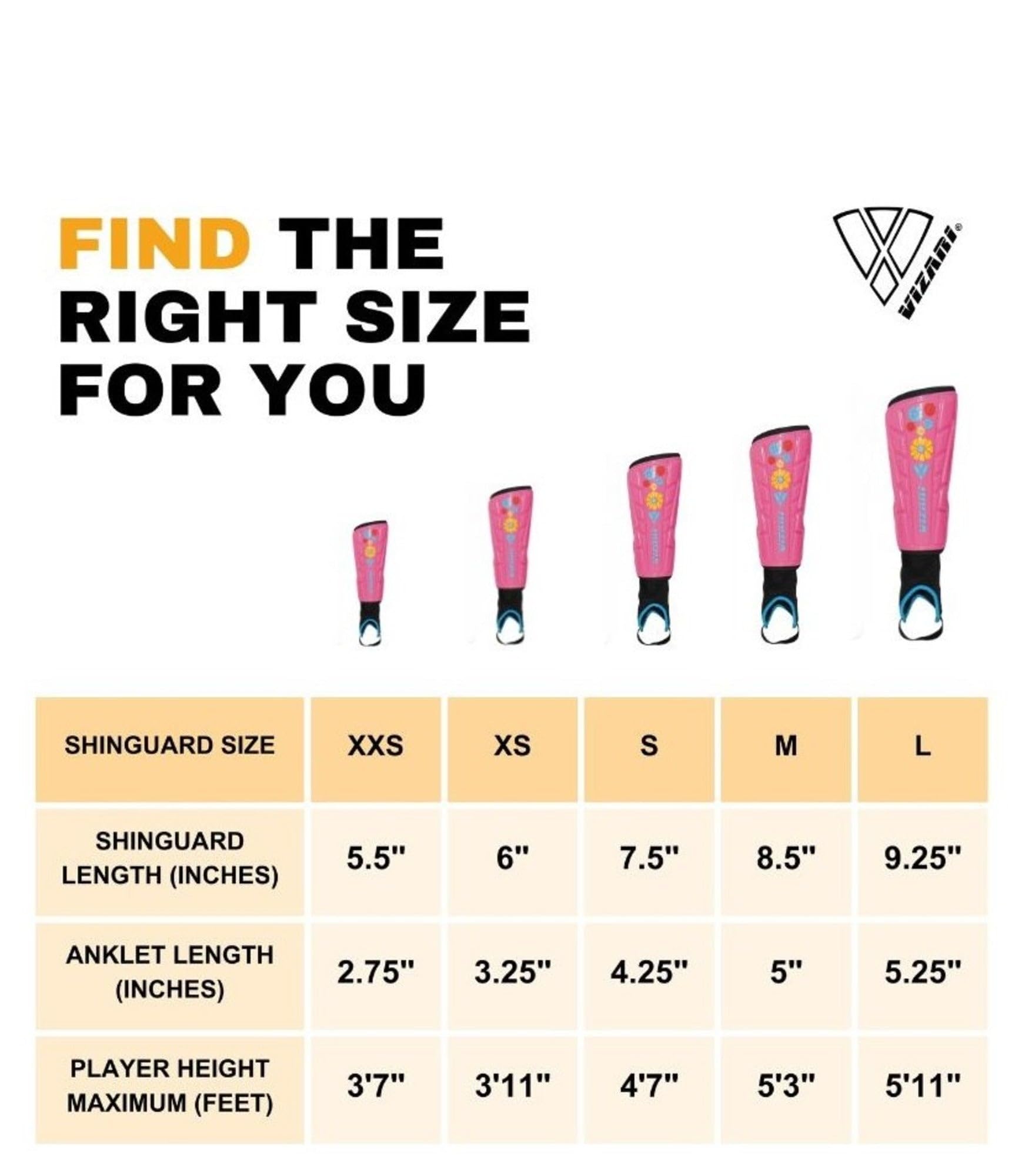 Vizari Blossom Kids Soccer Shin Guards For Girls - Pink/Blue, M | Dual-Layered Protection & Ventilated Football Shin Pads With A