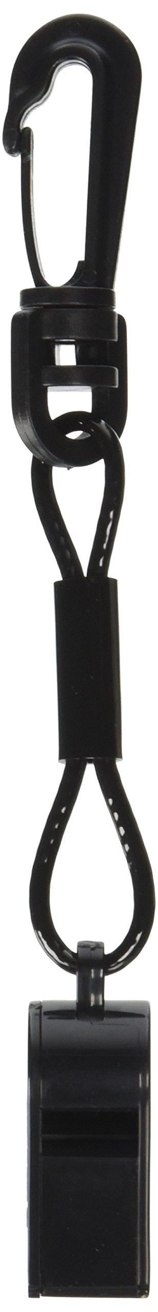 Atlantis A2700-C Black Whistle with Clip