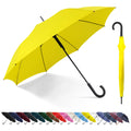 RusuiQinsan Large Stick Umbrella Windproof Automatic Open 50 Inch Umbrella with Hook Handle,Over Sized J Handle Umbrellas for Me