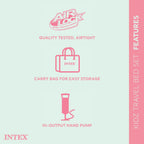 Intex 66810Ep Inflatable Kidz Travel Bed Set: Includes Hand Pump And Carry Bag - Removable Mattress - Quick Inflation - Indoor U