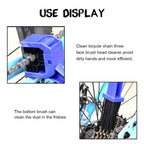 Motorcycle & Bike Chain Cleaner Tool Set - Durable Bicycle Chain Gears Maintenance Cleaning Brush Kit For All Type Chain Gears(3