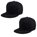 Drunken Pack Of 2 MenS Cotton Stylish Adjustable Freesize Cap (Black)