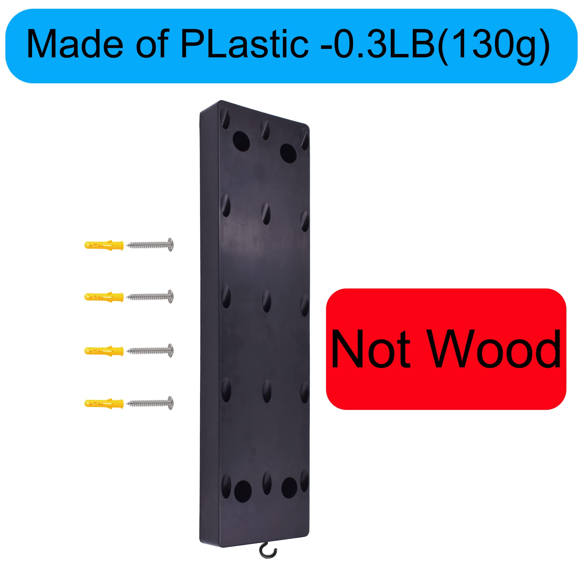 Yyst Dart Holder Wall Mount/Stand/Caddy/Display Rack Storage -Plastic -Hold 15 Steel Or Soft Tip Darts W Screws (1)