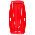 Best Choice Products 35In Kids Plastic Toboggan Snow Sled W/Pull Rope, 2 Handles - Red