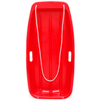 Best Choice Products 35In Kids Plastic Toboggan Snow Sled W/Pull Rope, 2 Handles - Red