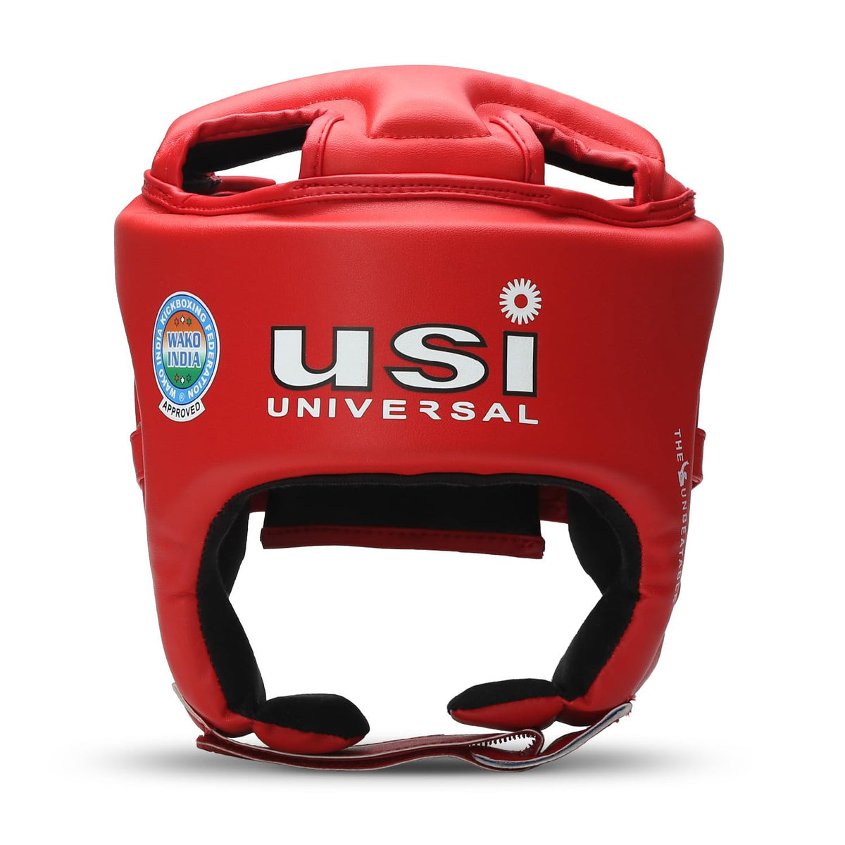 Usi Universal 616Kb Kick Boxing Head Guard For Men & Women (Red, Large)