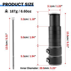 Rainflowwer Bike Stem 28.6Mm (1-1/8), 135Mm Aluminum Adapter Adjustable Alloy Handlebar Stem Riser For Mountain Bike, Road Bike,