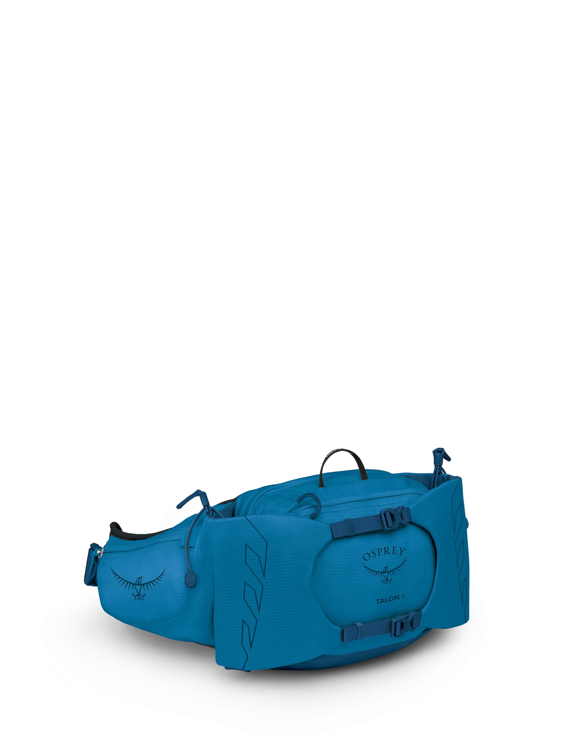 Osprey Talon 6L Mens Lumbar Hiking Waist Pack - Fanny Pack with Water Bottle Holders, Scoria Blue/Night Shift