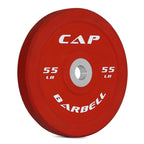 Cap Barbell Best Olympic Bumper Plate, Red, 55 Lb Single