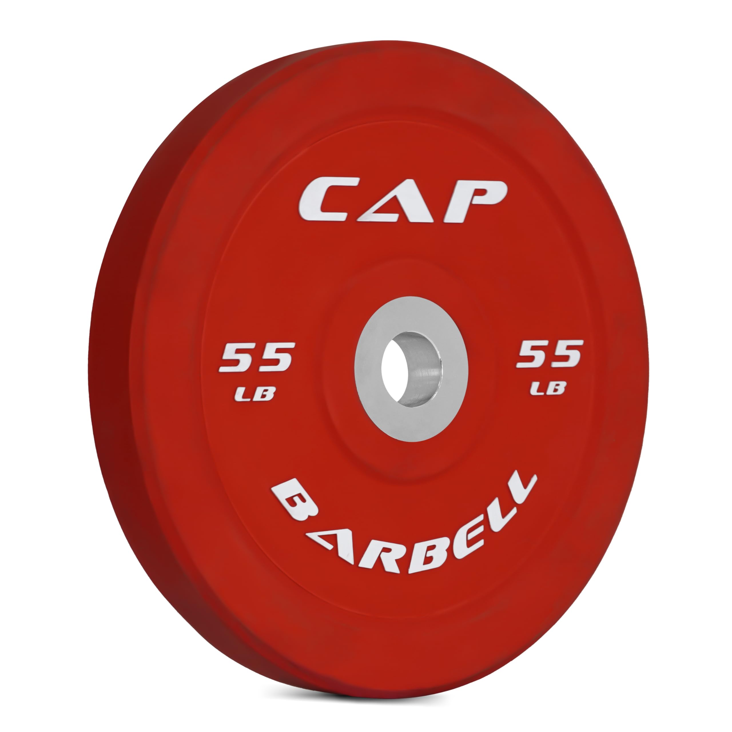 Cap Barbell Best Olympic Bumper Plate, Red, 55 Lb Single