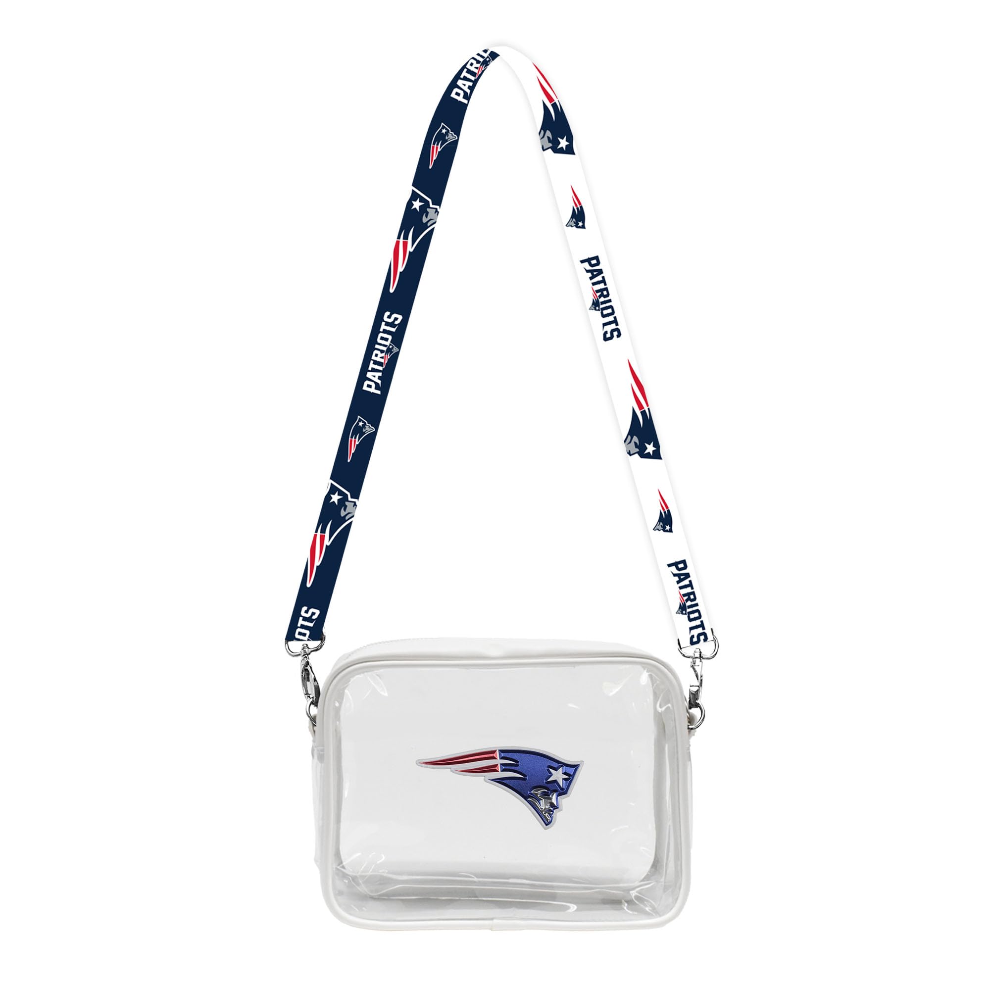 Littlearth New England Patriots NFL Clear Fanny Fan Purse