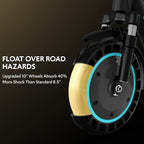 Electric Scooter for Adults, Foldable E-Scooter with Dual Suspension & Front/Rear Turn Signal Lights, 650W Motor, 36V 18AH Batte
