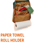 Kelty Camp Galley - Camp Kitchen Organization Kit, Pockets, Compartments For Outdoor Cooking Essentials, Plastic, Dull Gold/Deep