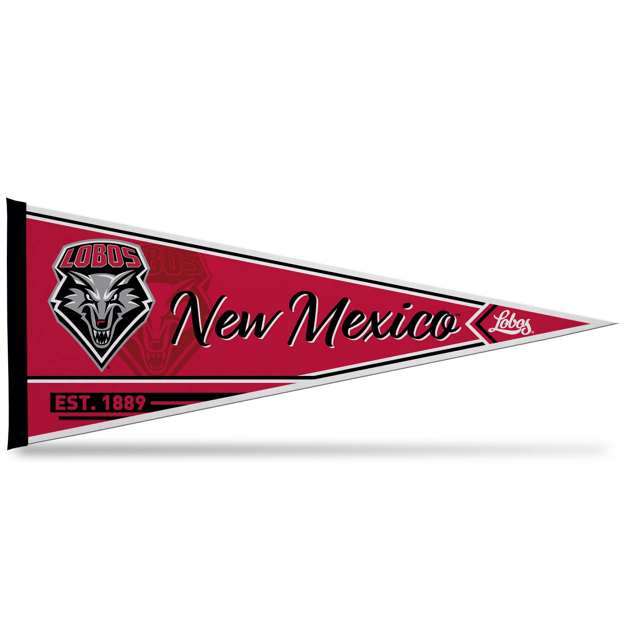 Rico Industries Ncaa New Mexico Lobos Classic 12'' X 30'' Felt Wall D  Cor Pennant - Great For Home/Bed Room/Man Cave D  Cor