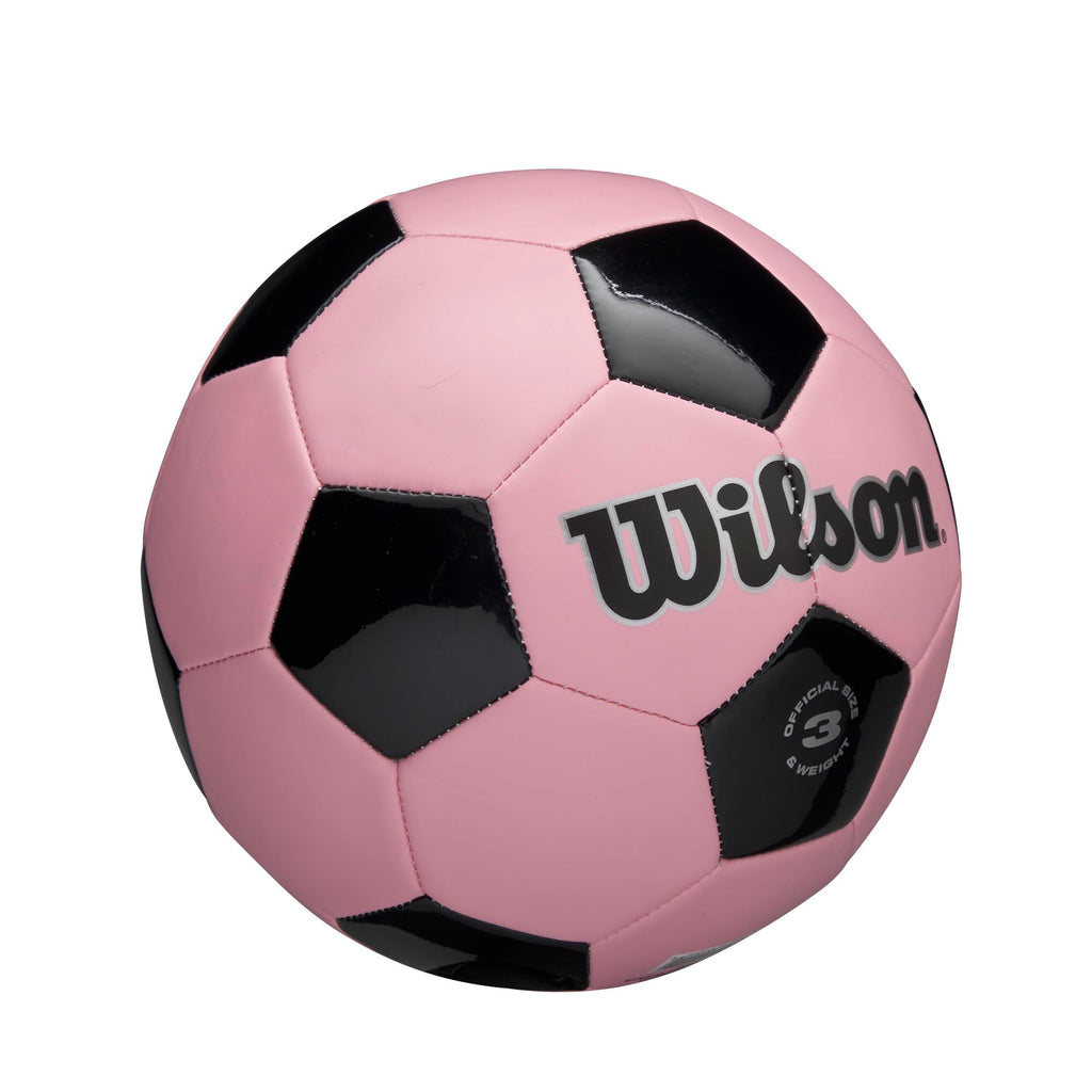 Wilson Traditional Soccer Ball - Size 3, Pink/Black