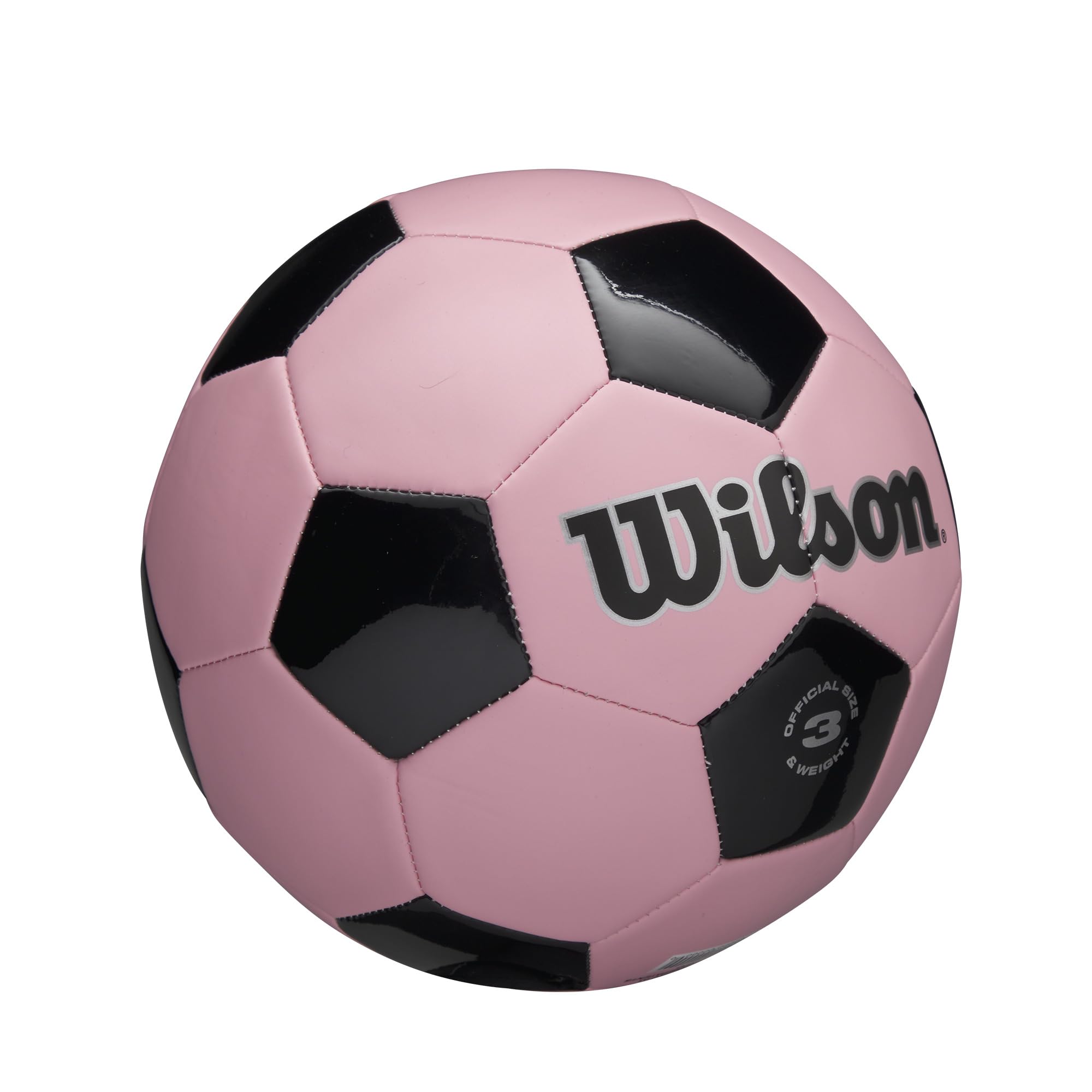 Wilson Traditional Soccer Ball - Size 3, Pink/Black