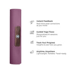 YogiFi Smart Mat Gen3 - beverage Red| AI Powered Yoga Mats For Home Workout | Lightweight Yoga Mats of 6mm | Real Time Tracking Exercise Mats For Men & Women