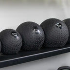 Titan Fitness 20 Lb Rubber Tread Slam Ball, Dead Bounce, 10In Diameter, Weight Workout - Throw, Catch, Slam, Twist