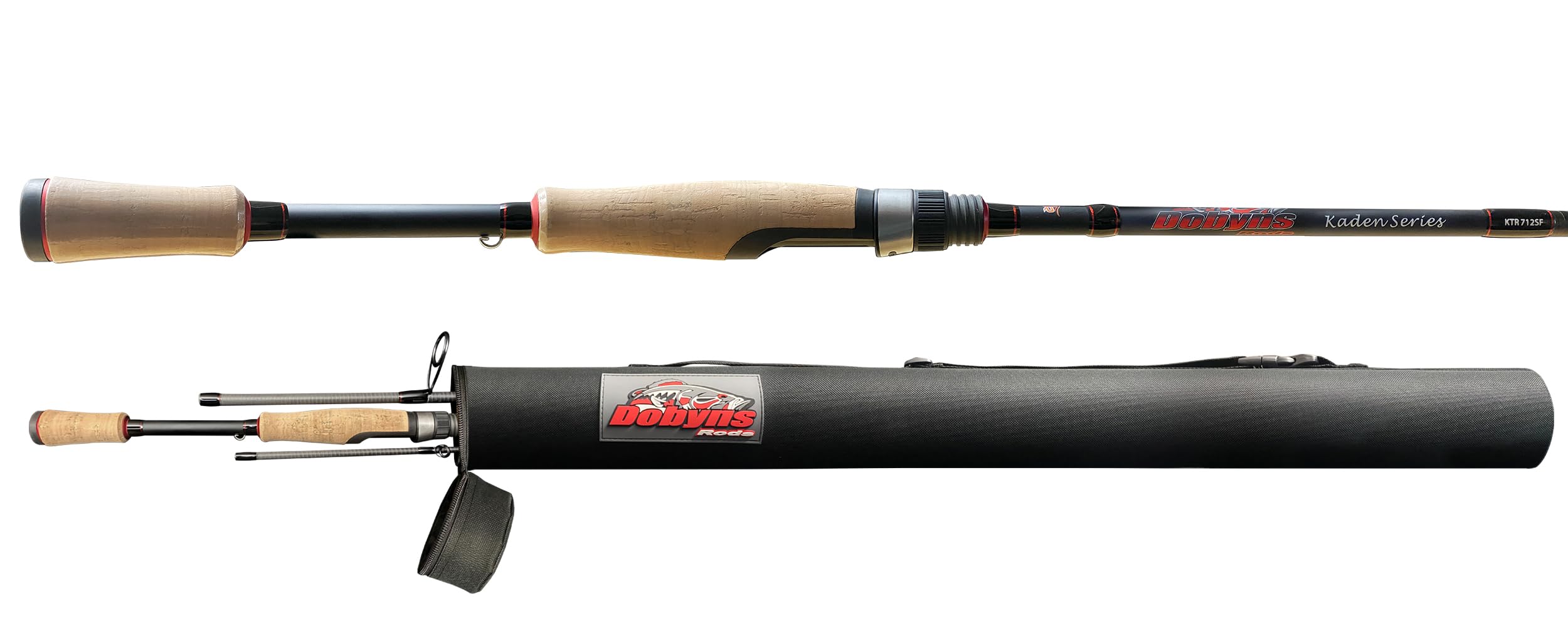 Dobyns Rods Kaden Travel Spinning / 71 / 3 PC / 8-14 LB LINE Weight / 3/16-5/8 OZ Lure Weight/Medium Fast Action/Cork-Split Han