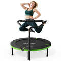 BCAN 40 /38  Foldable Mini Trampoline, Rebounder Trampoline for Adults, U/T Adjustable Foam Handle, Exercise Rebounder for Adult