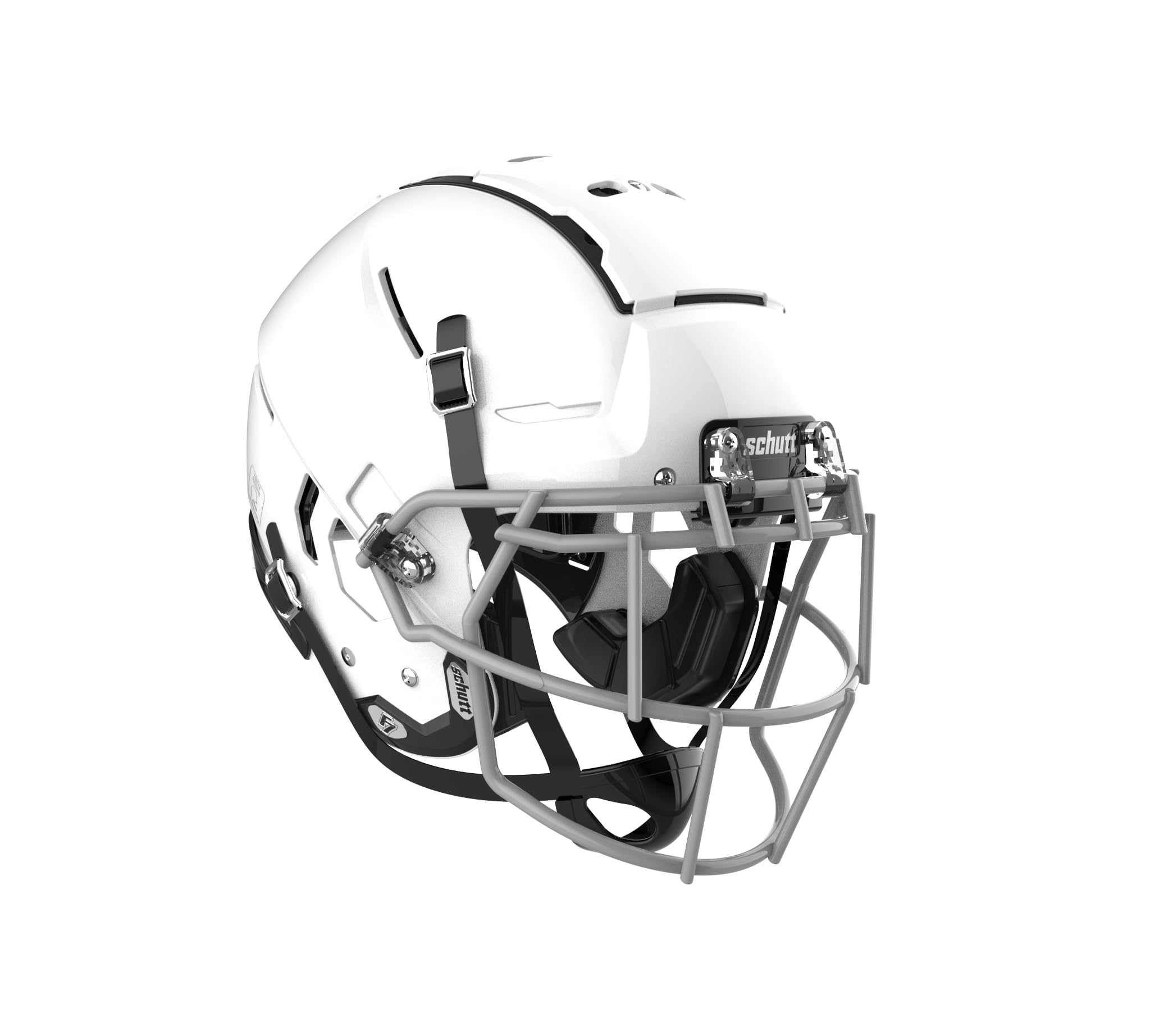 Schutt Youth F7 LX1 Football Helmet, EGOP NB VC Facemask Attached, Small, White