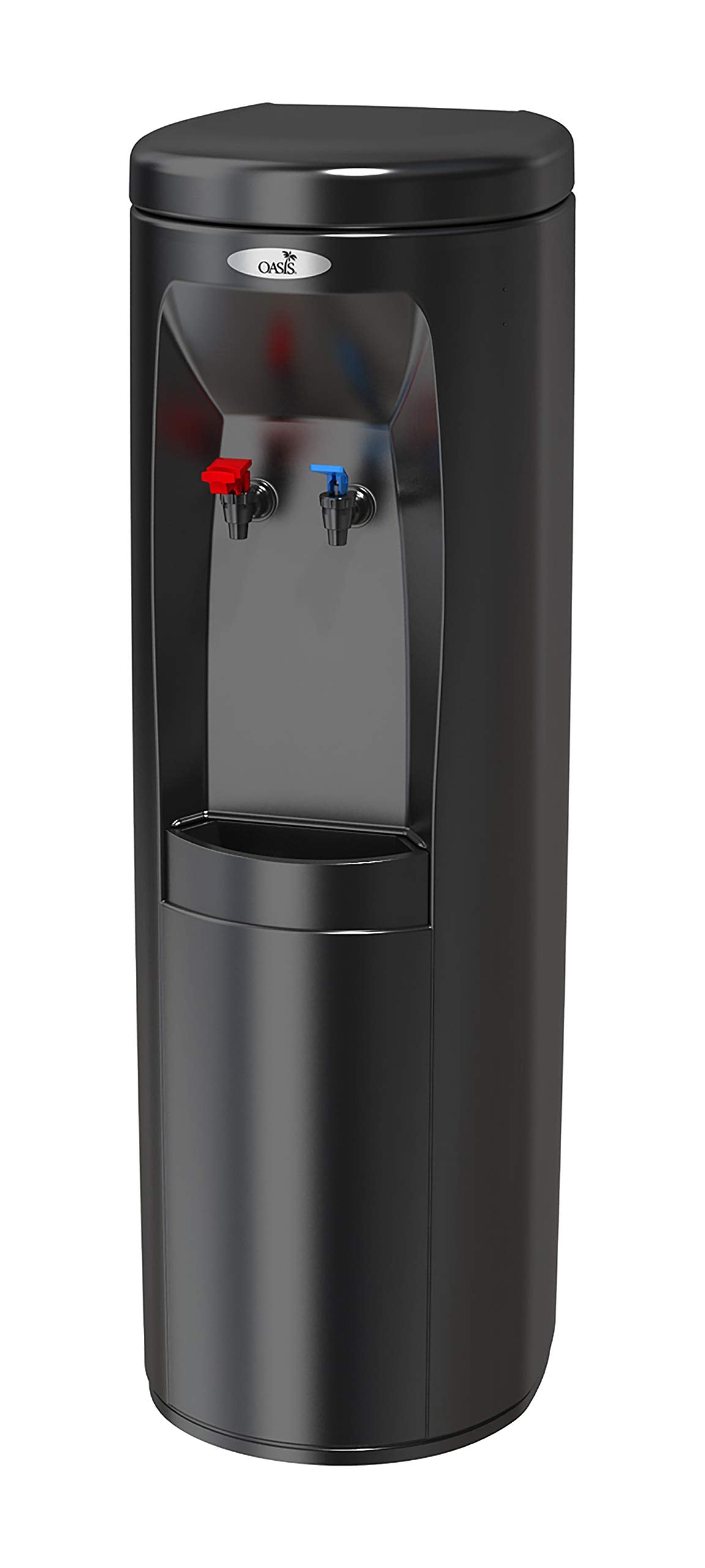 Oasis POUD1SHS BLK Atlantis Hot N Cold Bottleless Water Cooler, Black