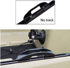 Yyst Track Mount Kayak Paddle Clip Track Mount Paddle Holder Fishing Net Clip W Track Mount U Style - No Track, No Paddle (2)