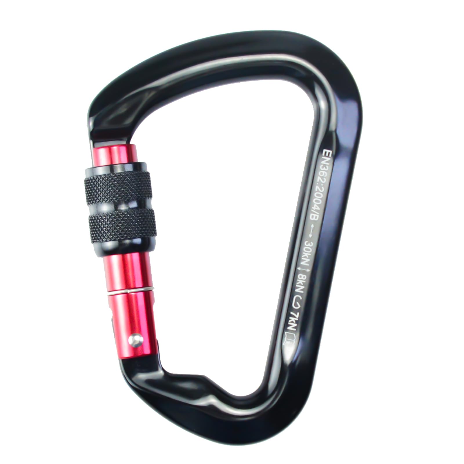Sepeak Uiaa Ce 30Kn Locking Climbing Clips, Professional Ce Heavy Duty Screwgate Clip For Outdoor Climbing, Mountaineering, Rapp