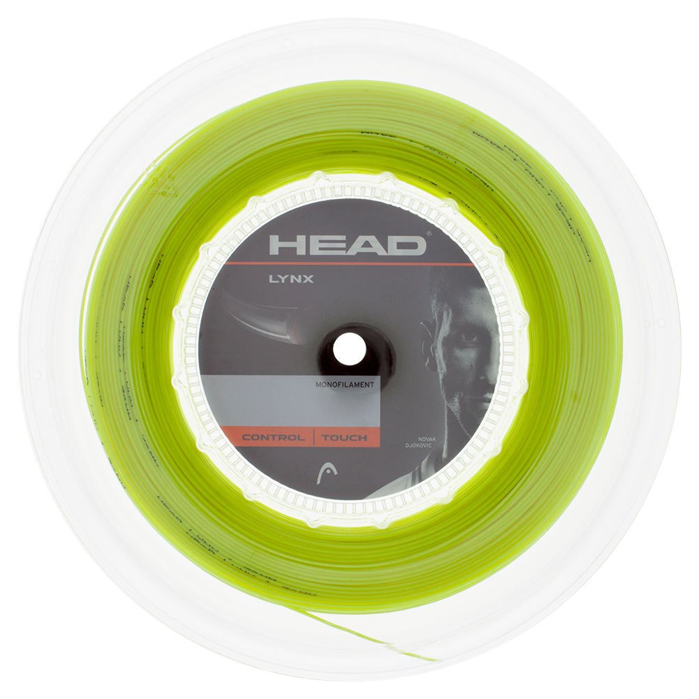 Head Lynx Tennis Racket String 660 Reel - 17 Gauge Monofilament Racquet String, Green