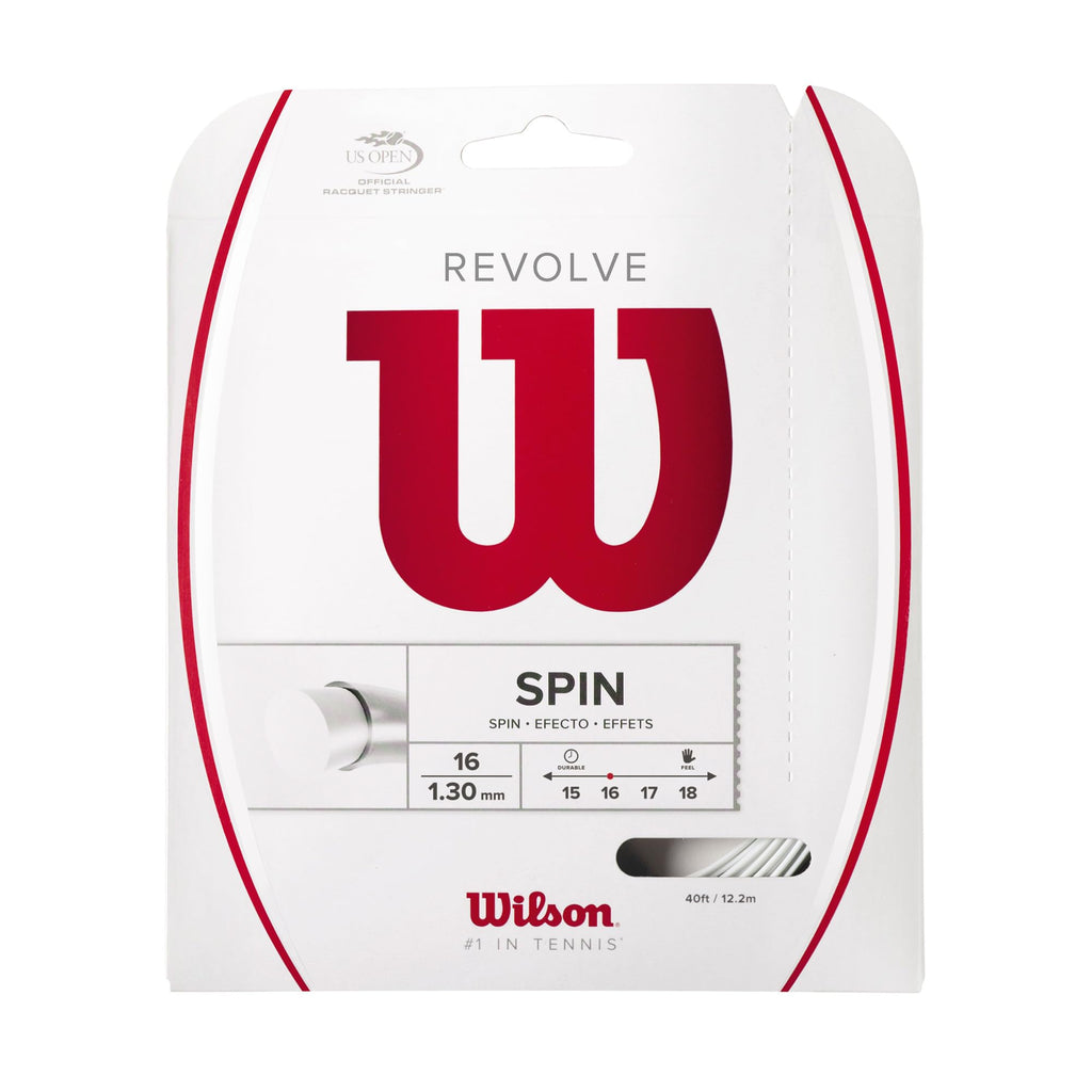 Wilson Revolve 17 Tennis String - 200M Reel, White