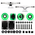 VJ Skateboard Truck and Wheel, 5.0 Skateboard Trucks (Silver) w/Skateboard Cruiser Wheel 60mm, Skateboard Bearings, Skateboard S